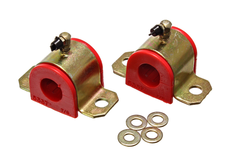 Toyota Celica Sway Bar Bushing Kit - Front - Energy Suspension - Greaseable Frame Bushing, Bar Dia. 22mm, Performance Polyurethane - Red - `00-`05